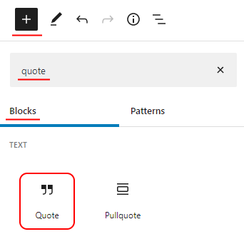 Block: Quote