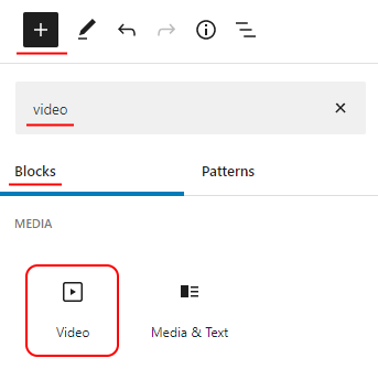 Block: Video