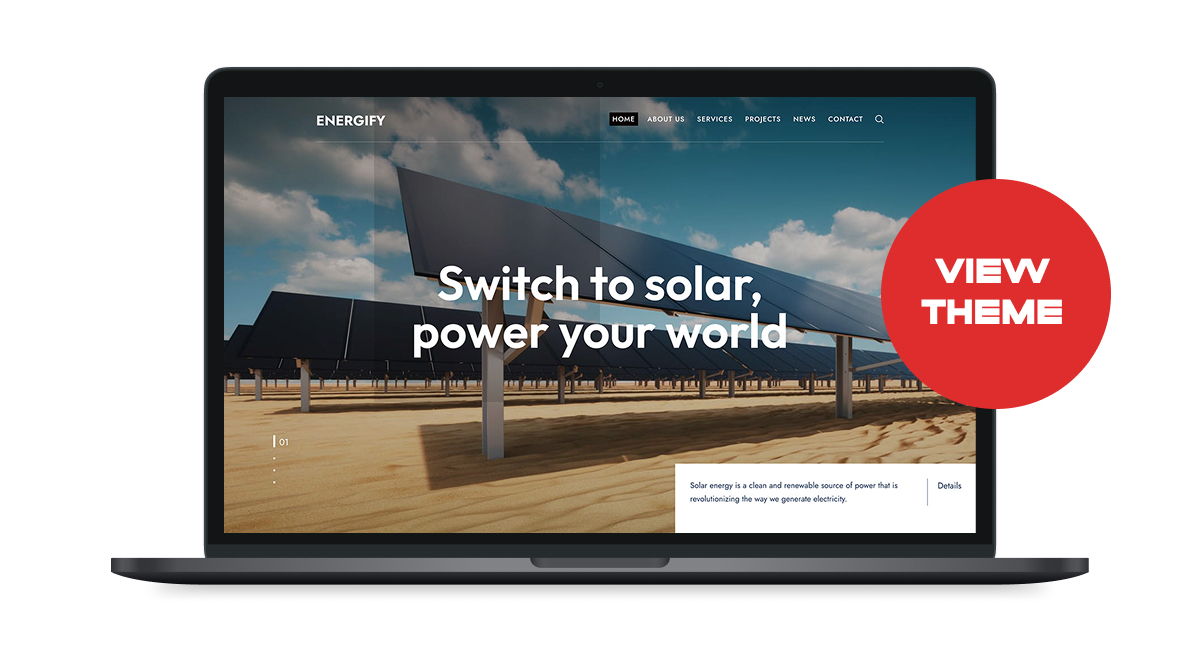 Energi - Solar & Renewable Energy WordPress Theme