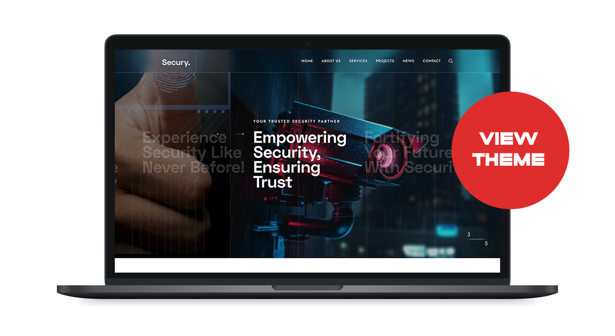 Secura - CCTV & Security WordPress Theme
