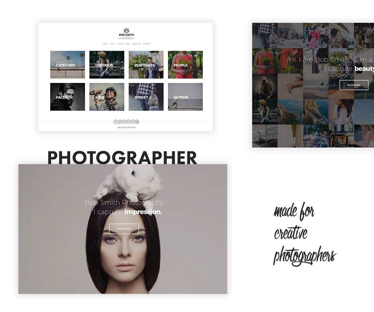 Photographer WordPress Theme by pixelwars