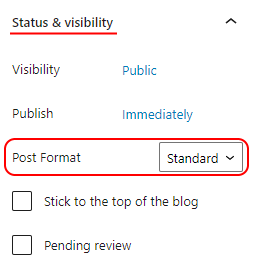 Post Format
