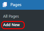 Add New Page