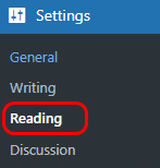 Reading Settings