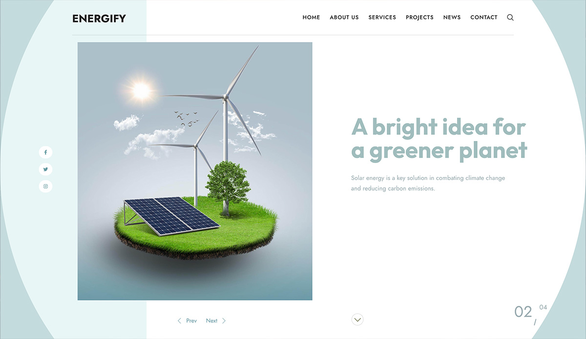energify wordpress theme