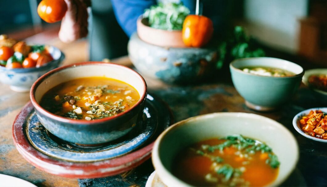 Quick chicken hummus bowl