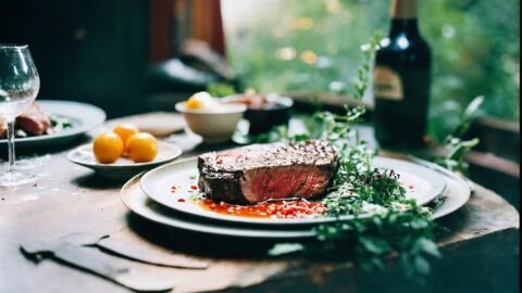 Pan-Seared New York Steak with Garlic Butter