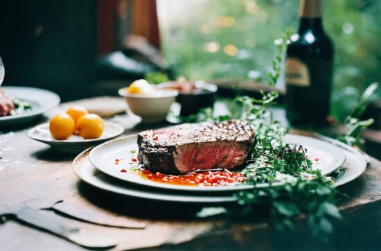 Pan-Seared New York Steak with Garlic Butter