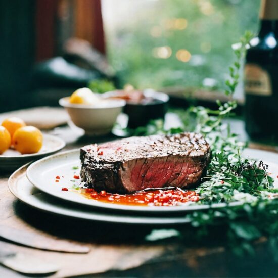 Pan-Seared New York Steak with Garlic Butter