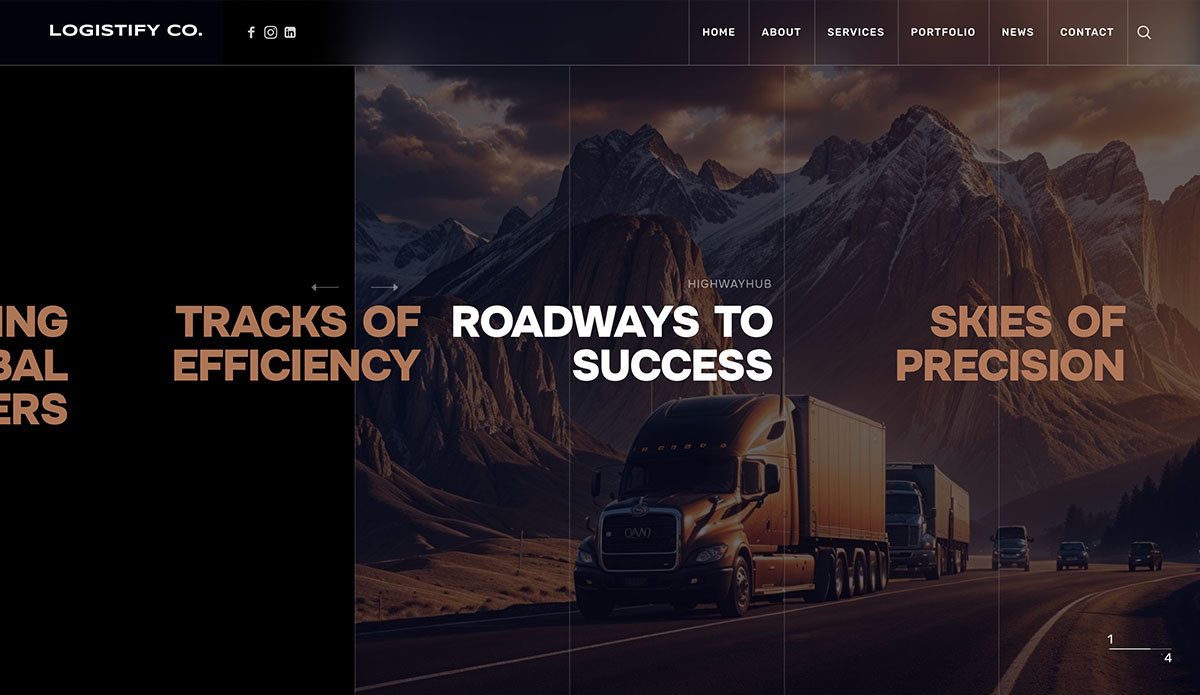 lojistek wordpress theme