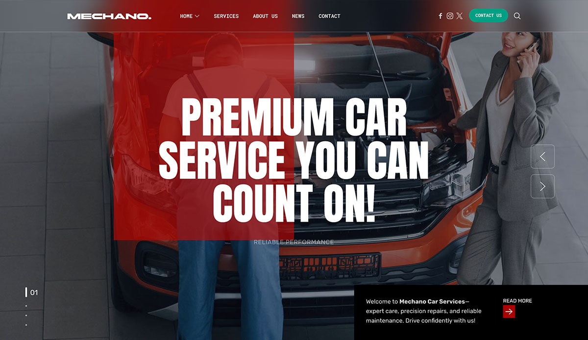 mechano wordpress theme