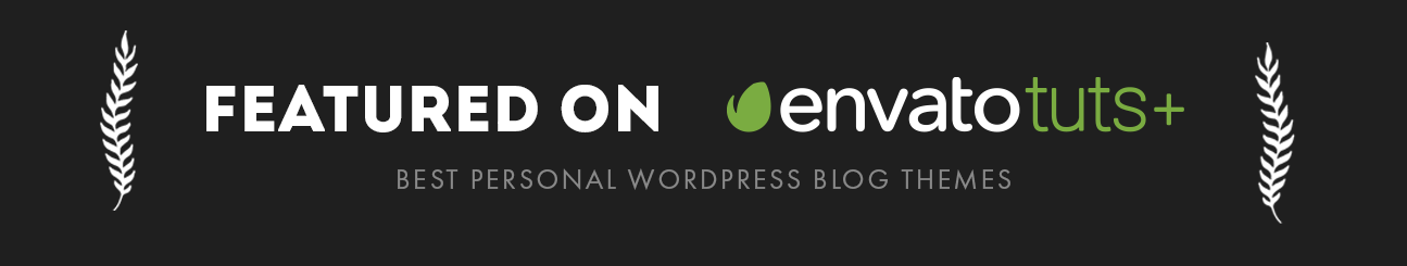 theblogger theme theme is featured on envato tuts plus as one of the best wordpress personal blog theme