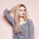 Fashion Portrait Of Beautiful Young Woman With Blond Hair