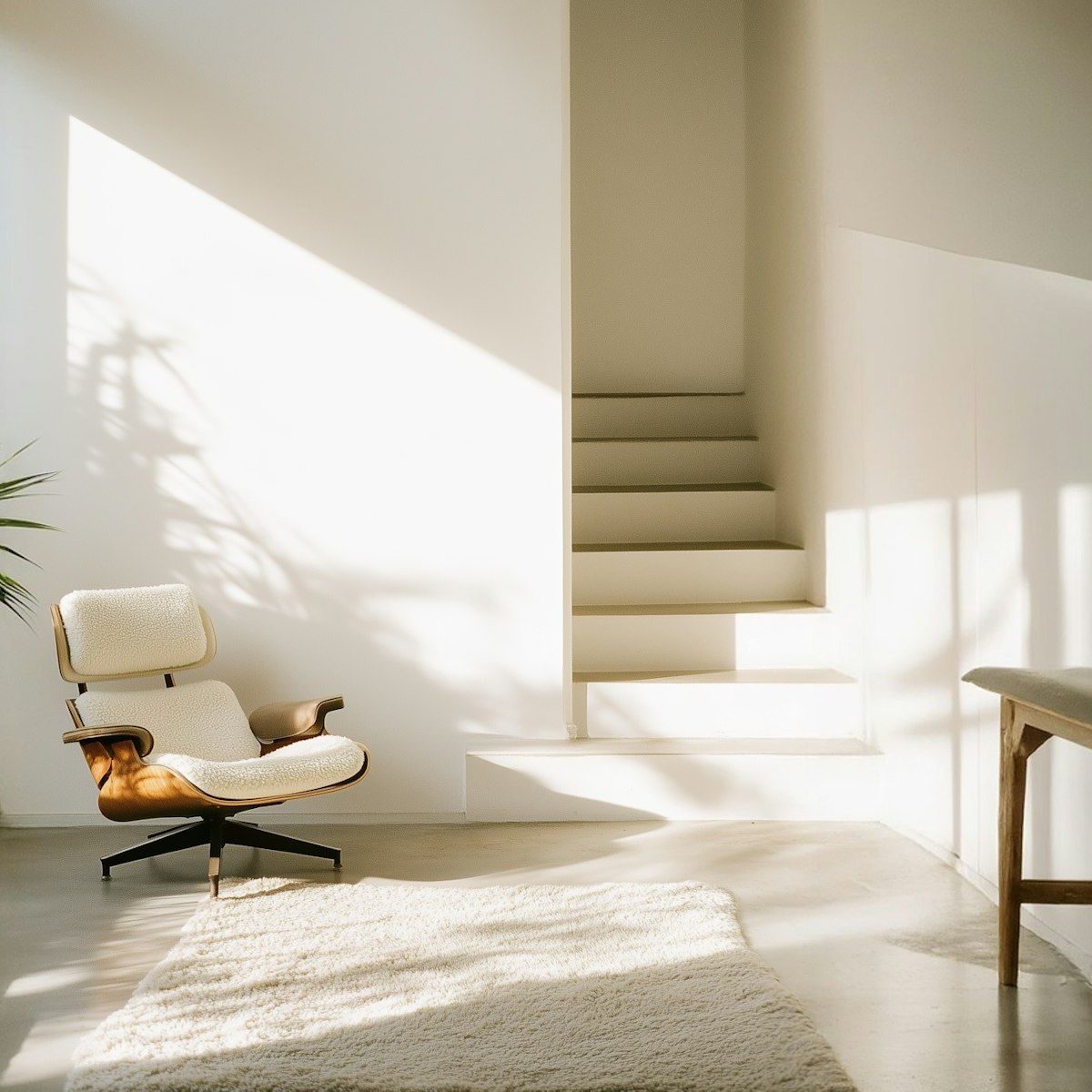 Minimalist Interior with Modern Lounge Chair